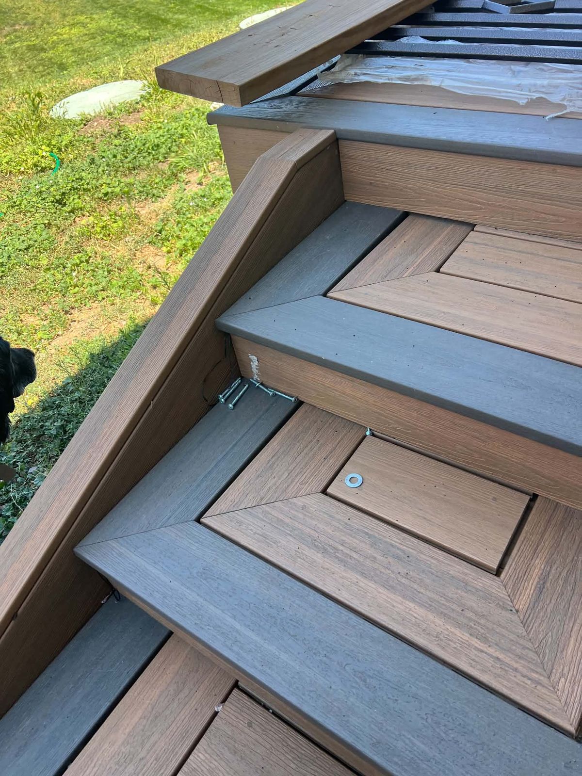 Picture-framed composite stair treads