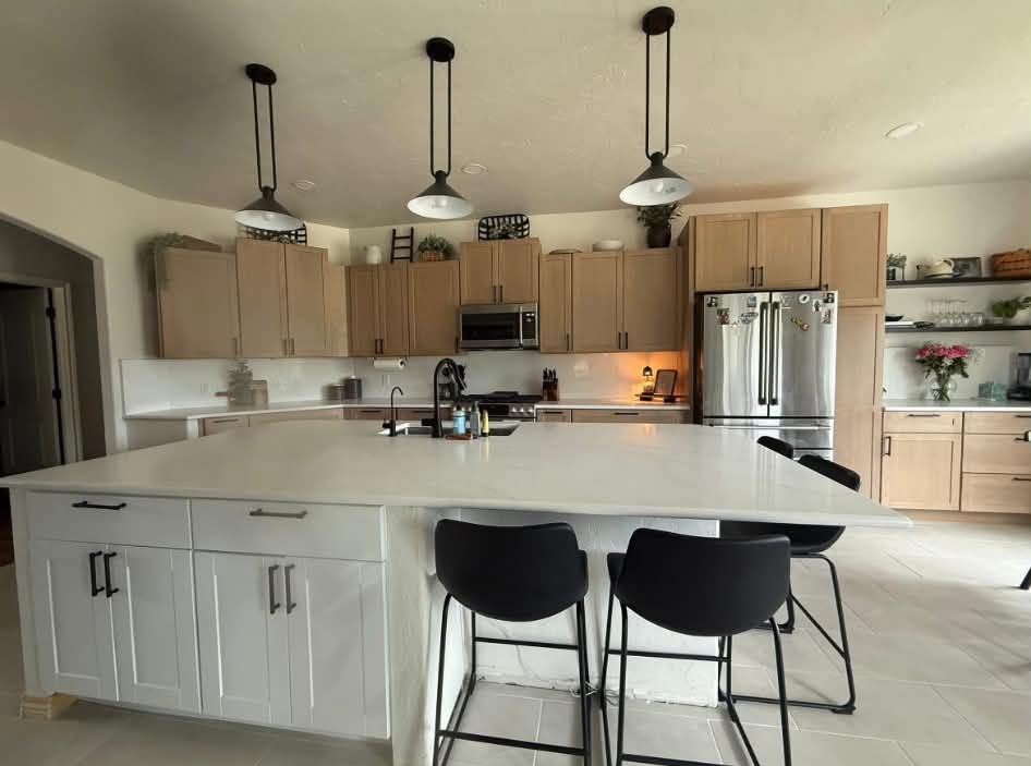 Kitchen island with seating
